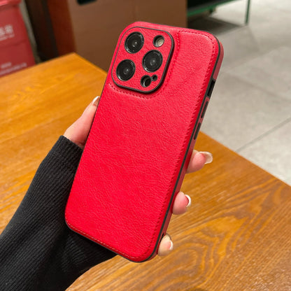 Premium vintage lær iPhone-deksel – Soft Touch støtsikkert beskyttelsesdeksel