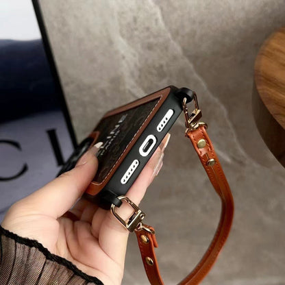 Funda negra para iPhone con correa Celine-SZ231124