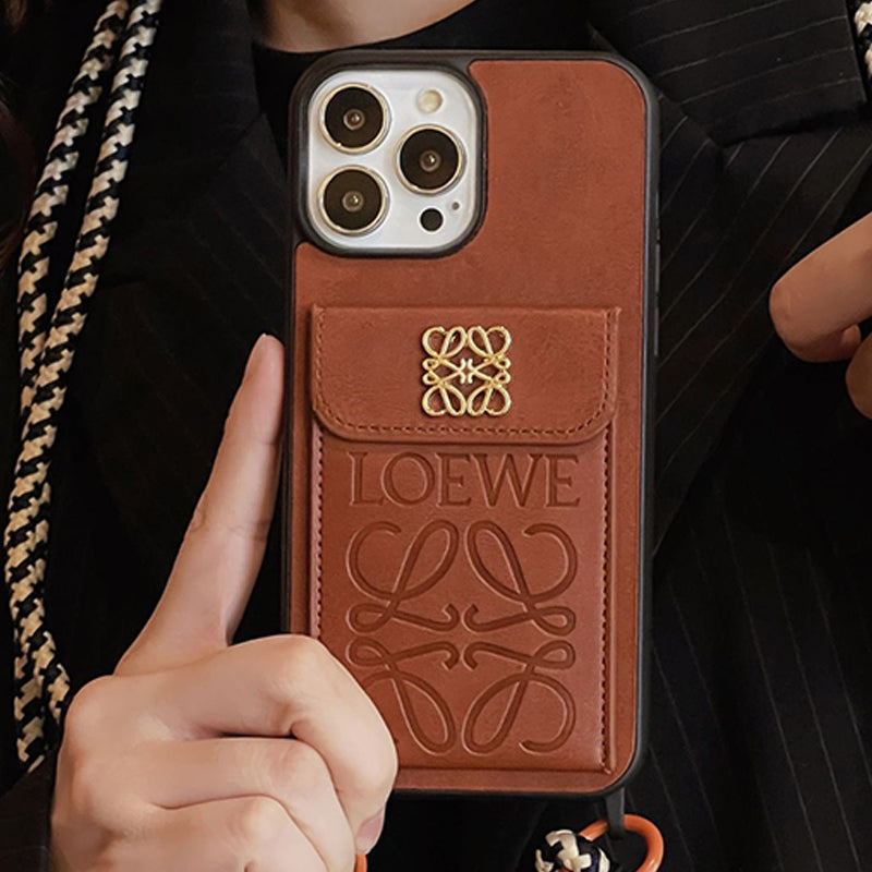 Loe kártyatartó bőr iPhone tok