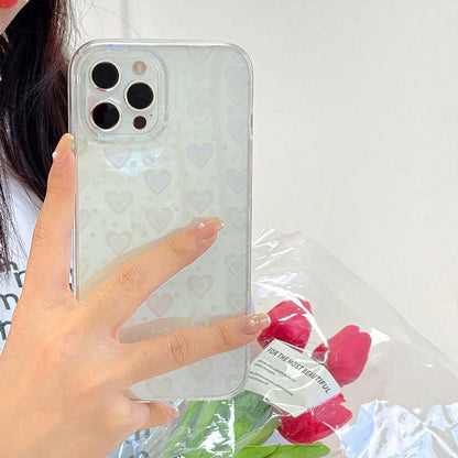 Pouzdro na iPhone s holografickým srdcem
