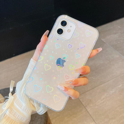 Pouzdro na iPhone s holografickým srdcem