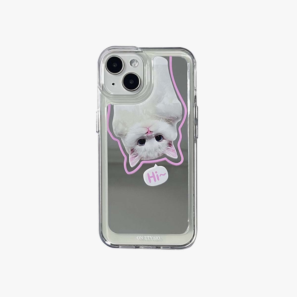 Spoguļa iPhone korpuss | Pāris, kaķi un suņi, sveiki (pērciet 2 un saņemiet 50% atlaidi vienam)